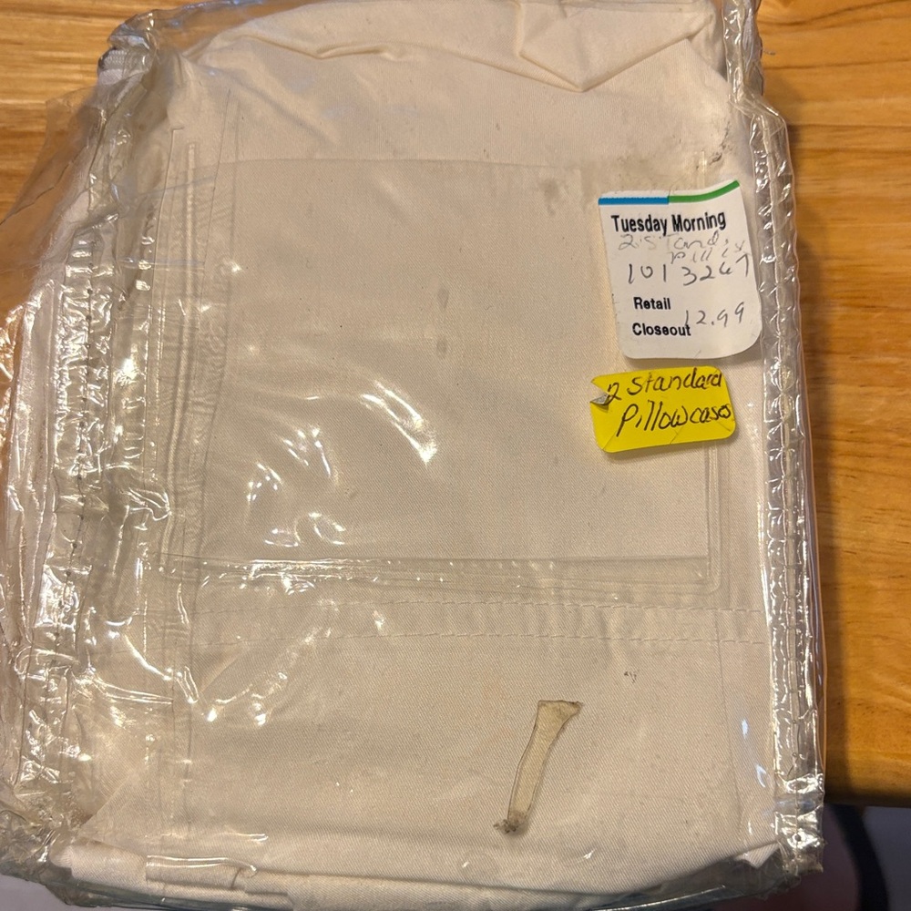Cream Standard Pillowcases - Unbranded